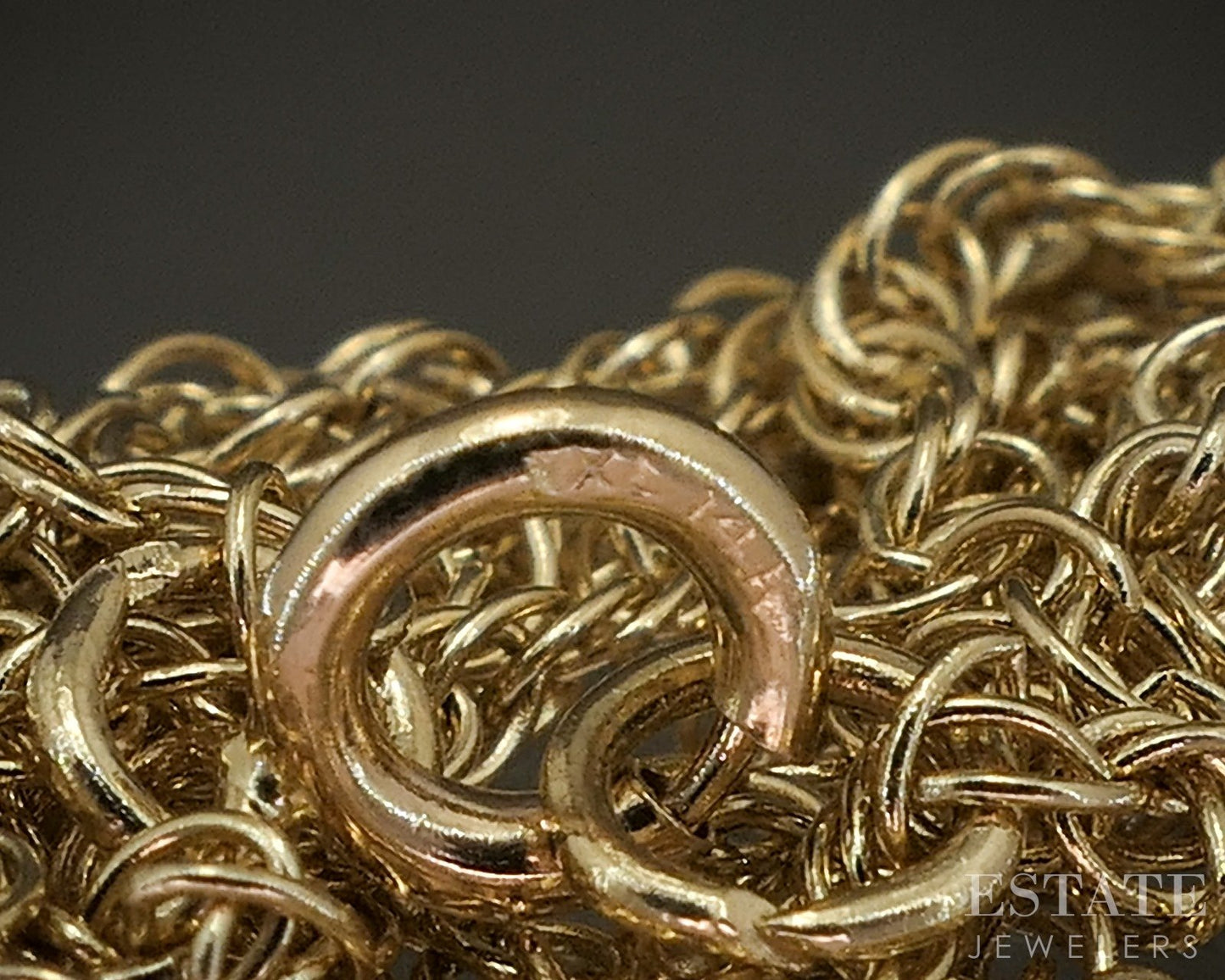 14k Yellow Gold 1.1mm Twisted Rope Chain Link Ladies Necklace 2g 18"L p20246