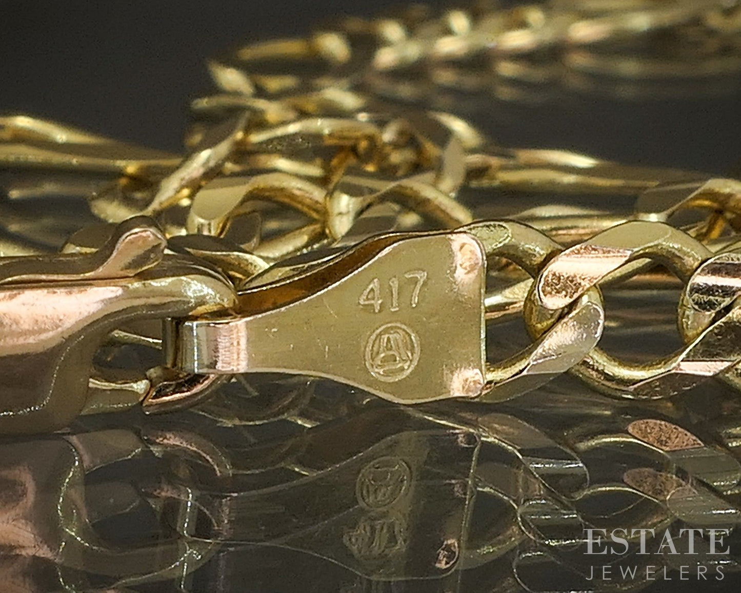 10k Yellow Gold 4.2mm Figaro Chain Mens Necklace 13.8g 26"L p22020b