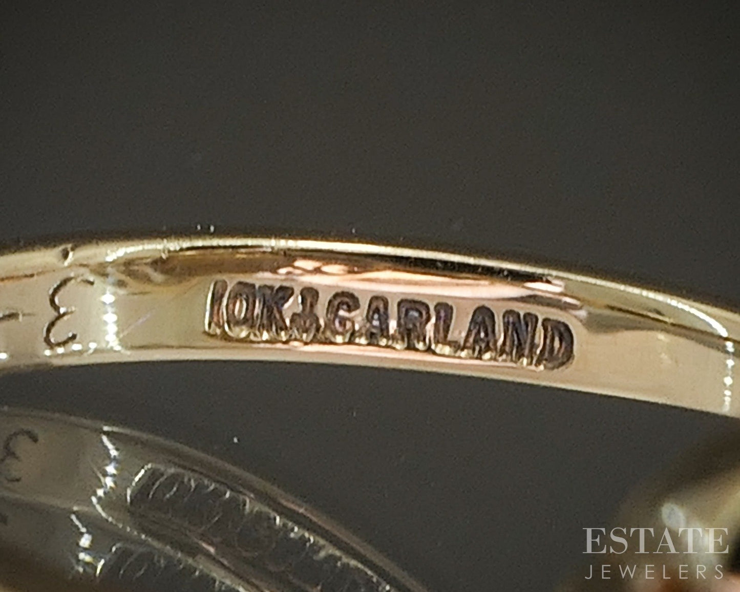 Vintage 10k Yellow Gold Blank Signet Ladies Band 3.3g p21222b