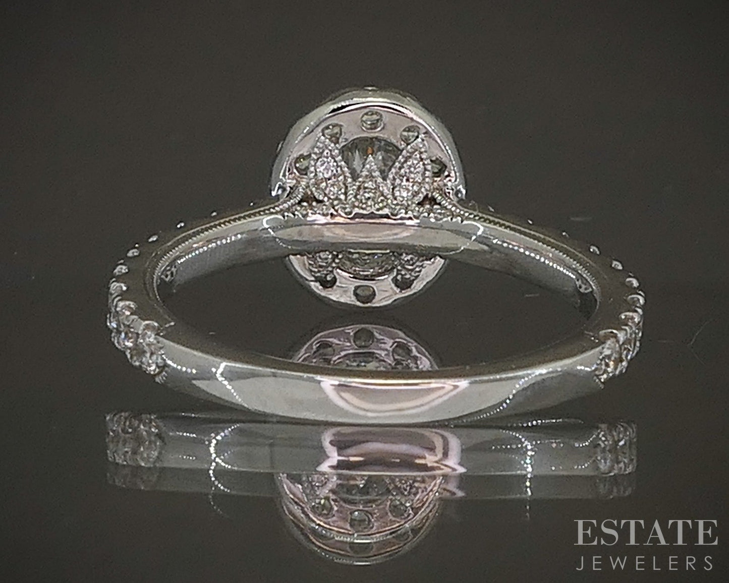14k White Gold Natural 1.35ctw Diamond Neil Lane Halo Engagement Ring p19297