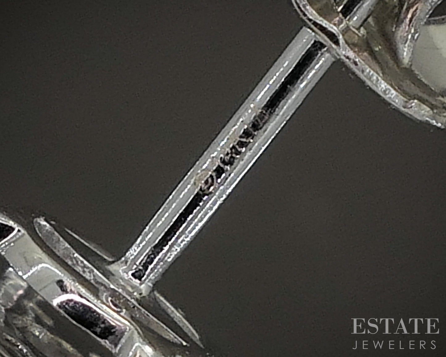 14k White Gold Natural .50ctw Diamond Cluster Stud Earrings 2.1g p19229