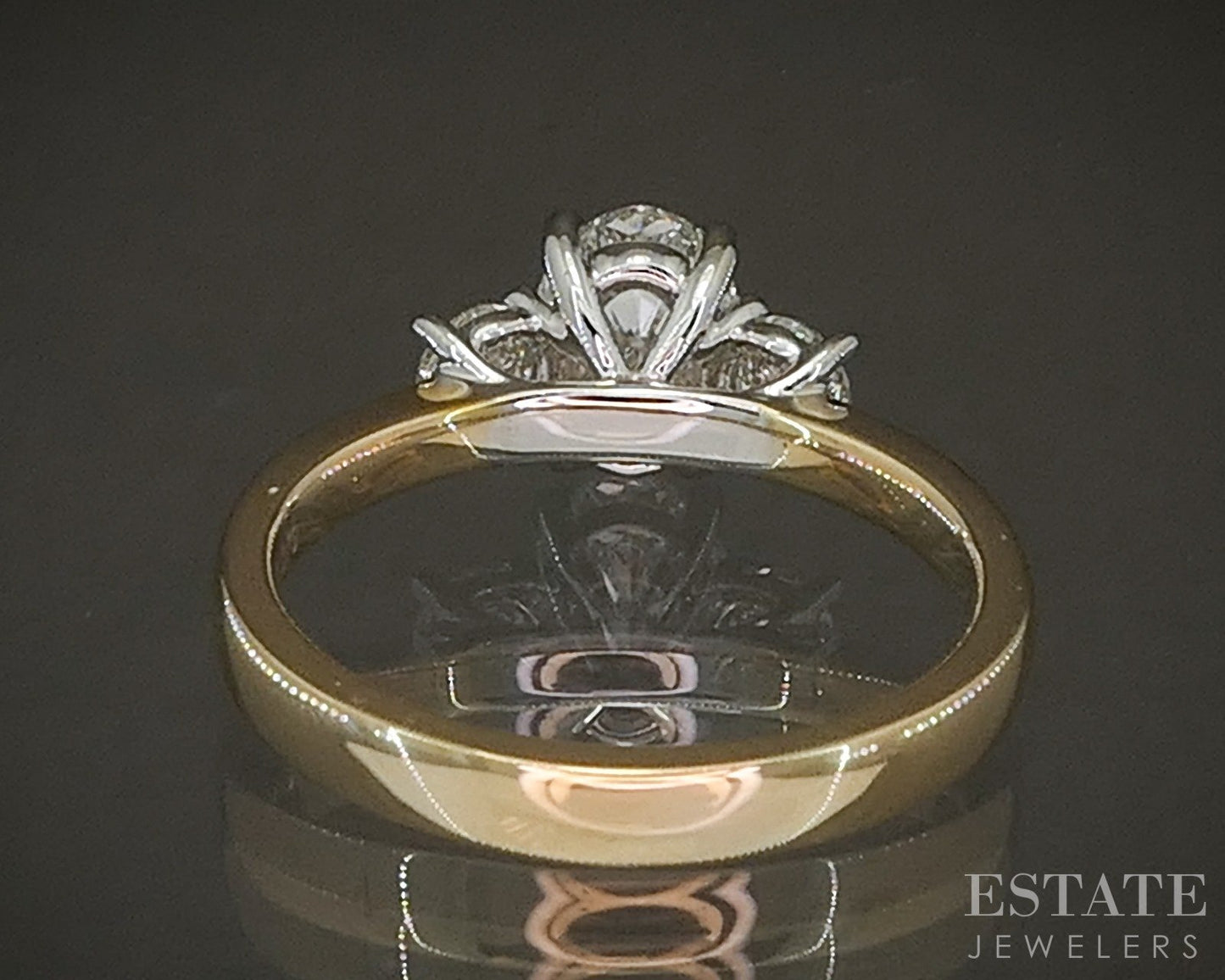New 14k Yellow Gold 1.38ctw Natural Oval Diamond Engagement Ring p23518