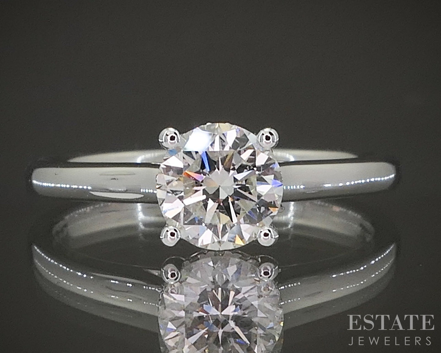 Estate Jewelers "Elizabeth" Solitaire Round Diamond Engagement Ring p23496