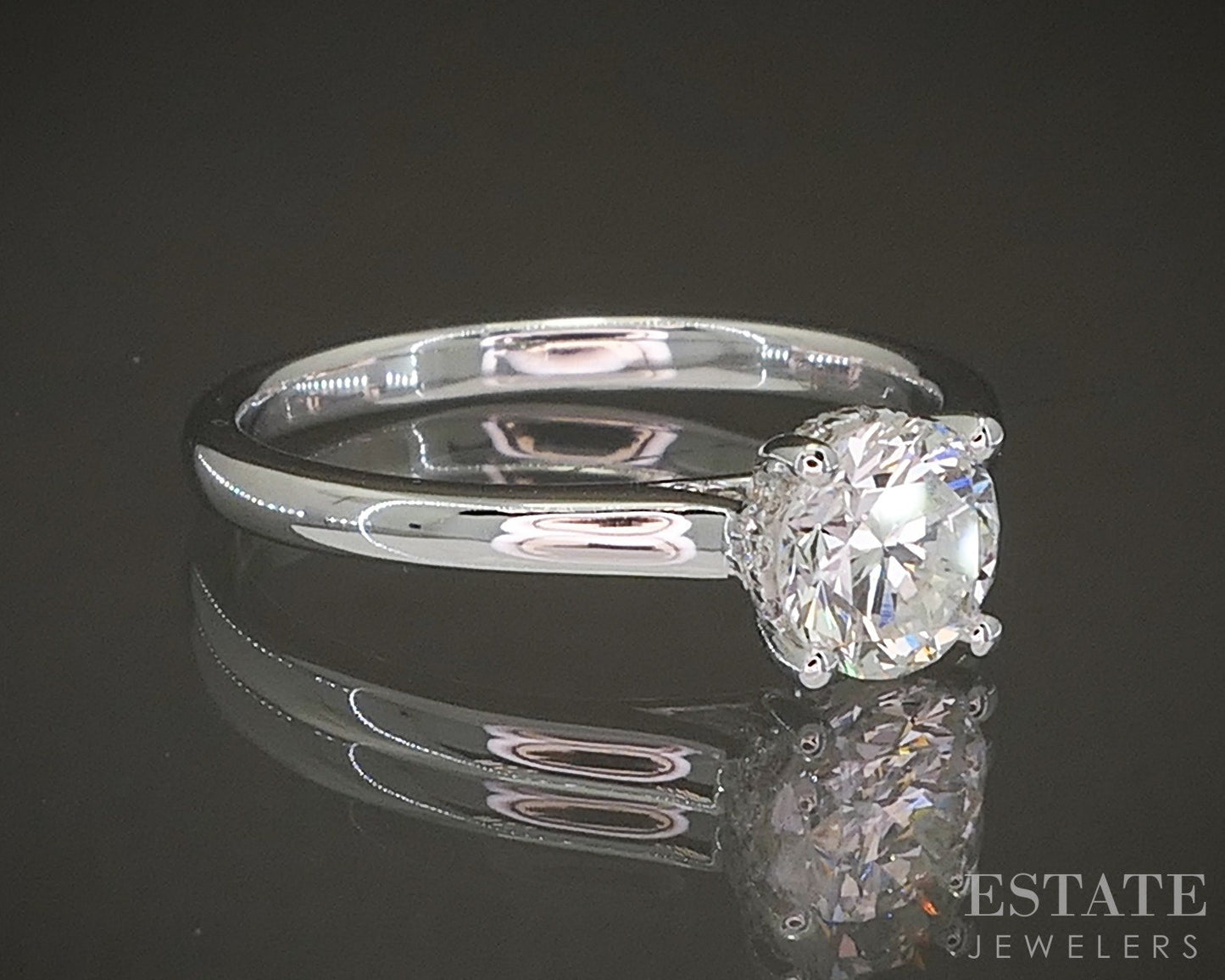 Estate Jewelers "Elizabeth" Solitaire Round Diamond Engagement Ring p23496