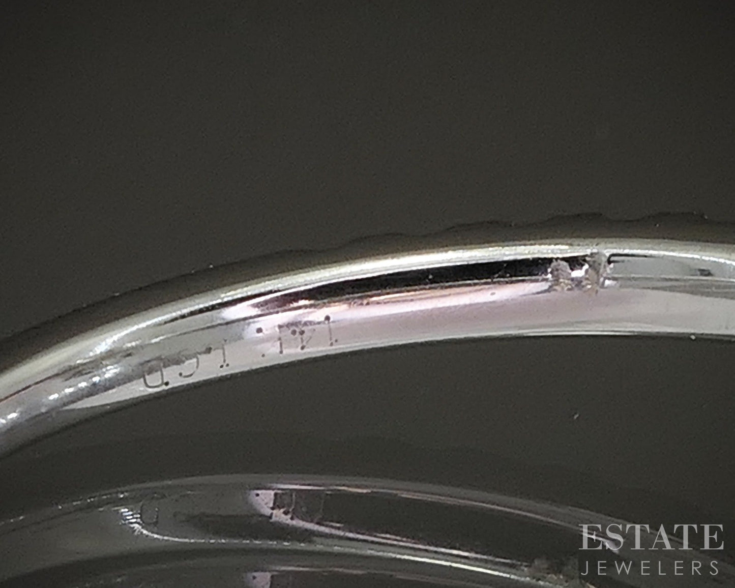 14k White Gold IGI Oval Lab Created 1.28ctw Diamond Engagement Ring 2.6g p15954