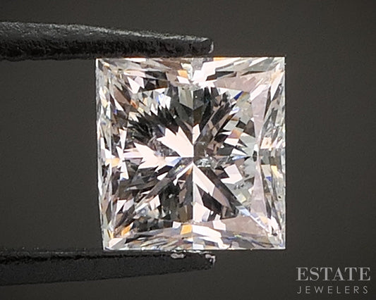 Loose 1.02ct Princess Cut Natural Diamond I1/H p21735