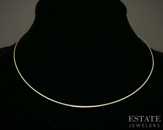 14k Yellow Gold 1.3mm Wire Snake Chain Ladies Necklace 7.0g 16"L p21175