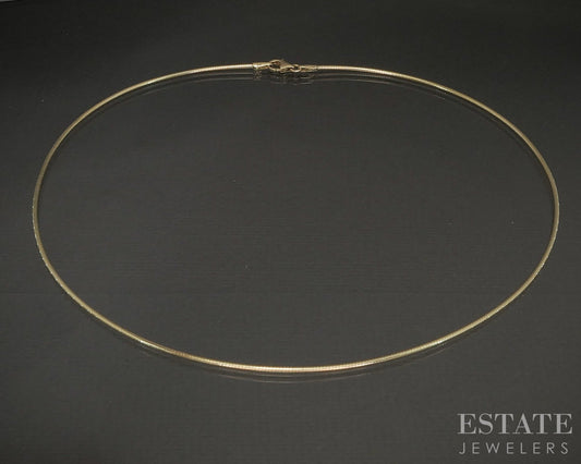 14k Yellow Gold 1.3mm Wire Snake Chain Ladies Necklace 7.0g 16"L p21175
