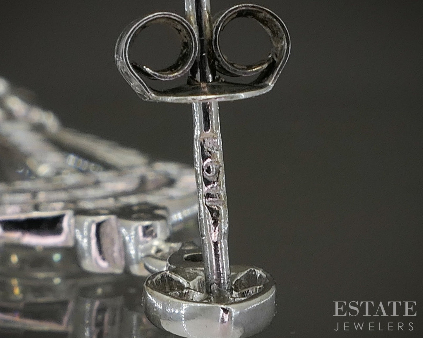 18k White Gold Natural 1.75ctw Diamond Chandelier Drop Earrings 15.4g p22711