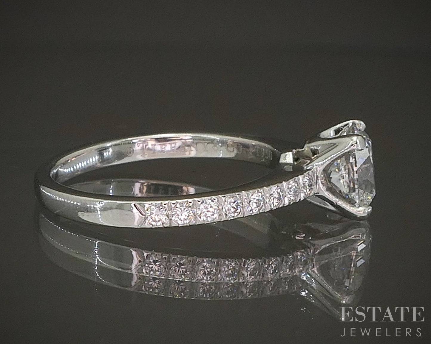 Platinum Tiffany & Co. Novo Cushion 1.11ct Diamond Engagement Ring p22708