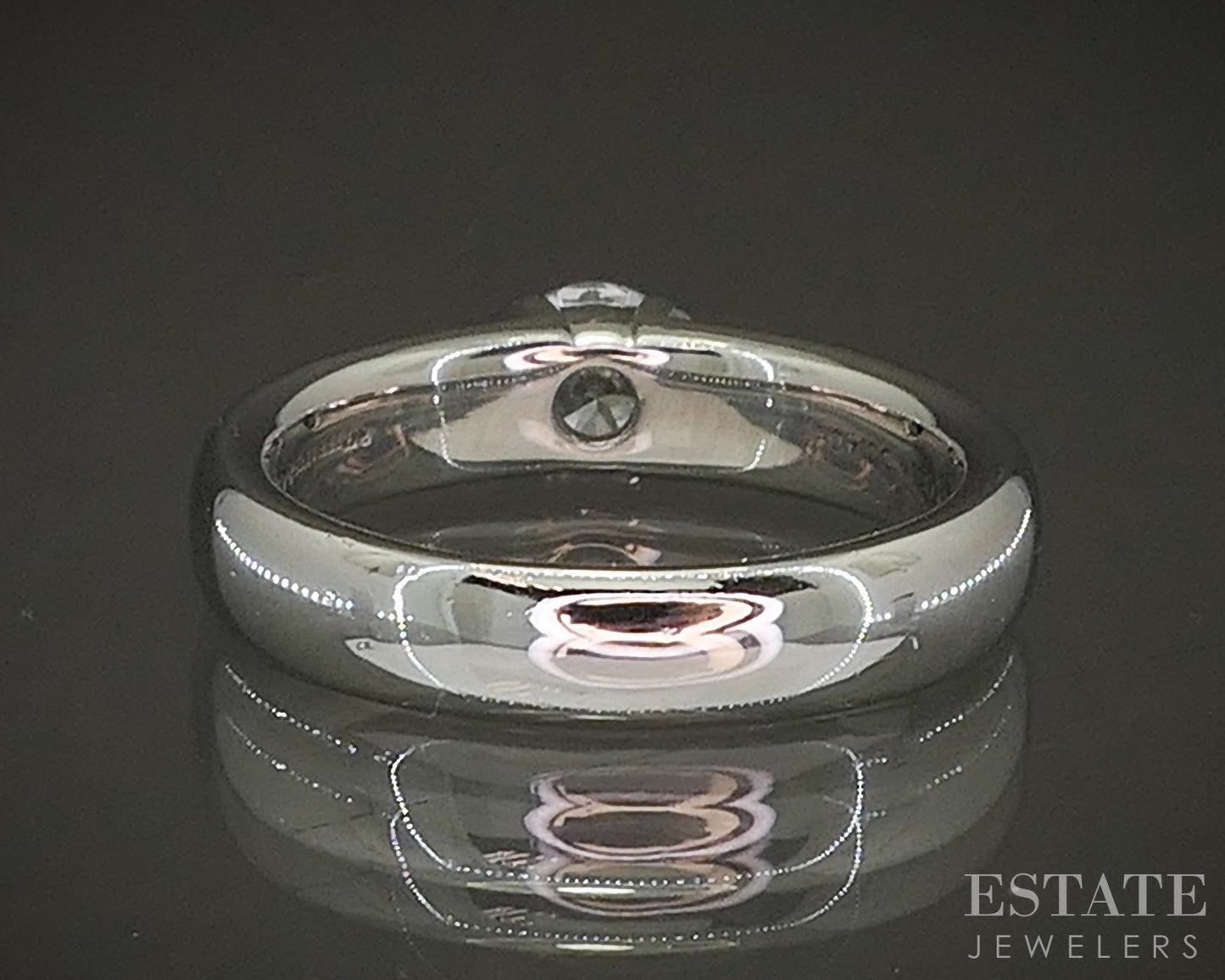 Platinum Tiffany & Co. Etoile .40ct Diamond Engagement Band Ring 8.3g p22653