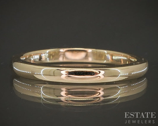 Antique 14k Yellow Gold 2.4mm Smooth Wedding Band 3.3g p18221b