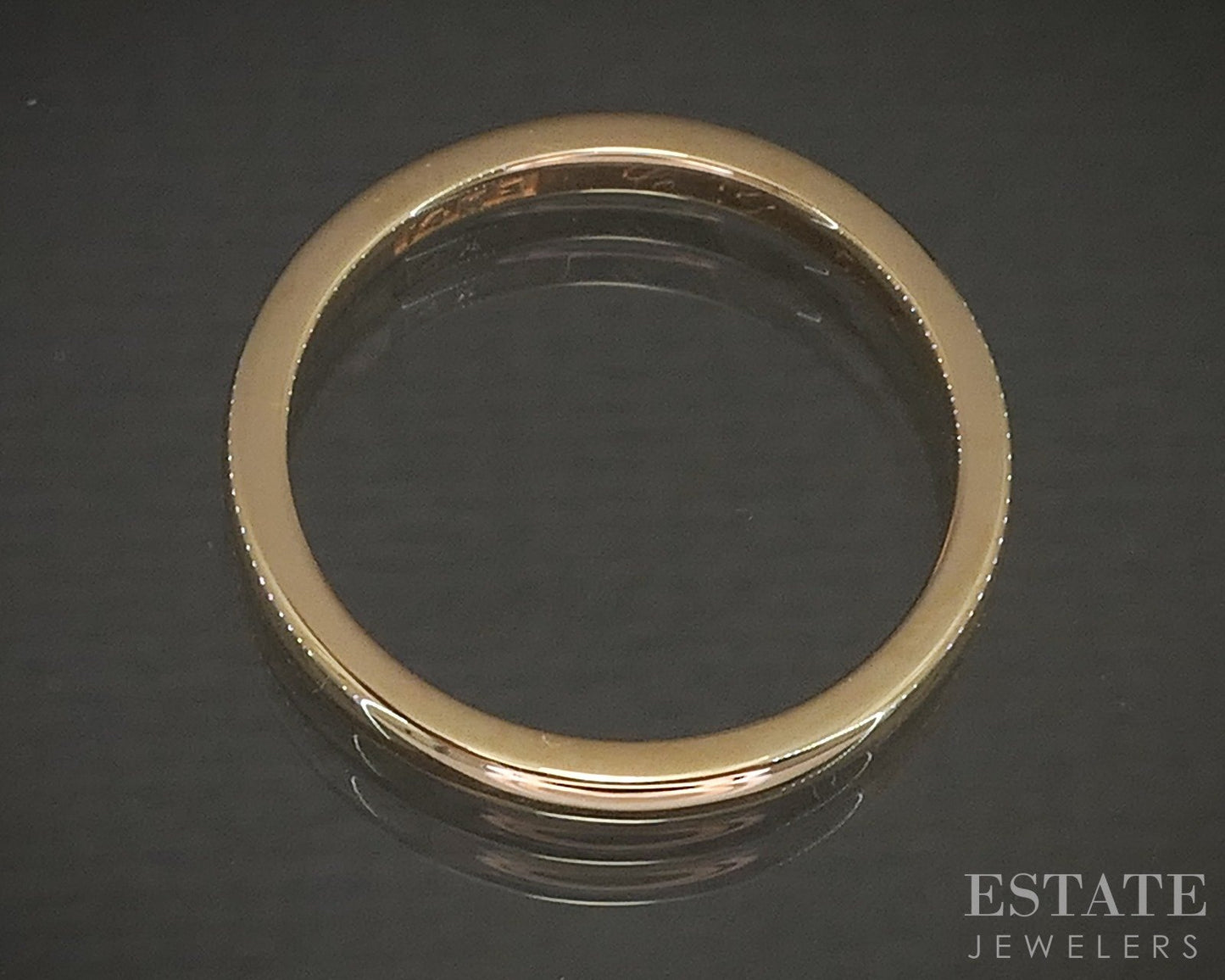 Antique 14k Yellow Gold 2.4mm Smooth Wedding Band 3.3g p18221b