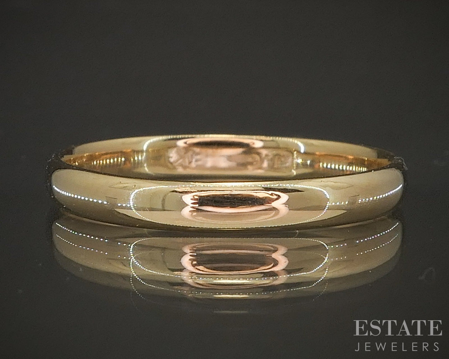 Antique 18k Yellow Gold 2.7mm Smooth Wedding Band 2.5g p18222b