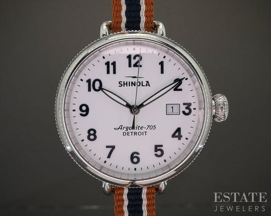 Shinola Birdy 38mm Stainless Steel Double Wrap Ladies Watch p18383b