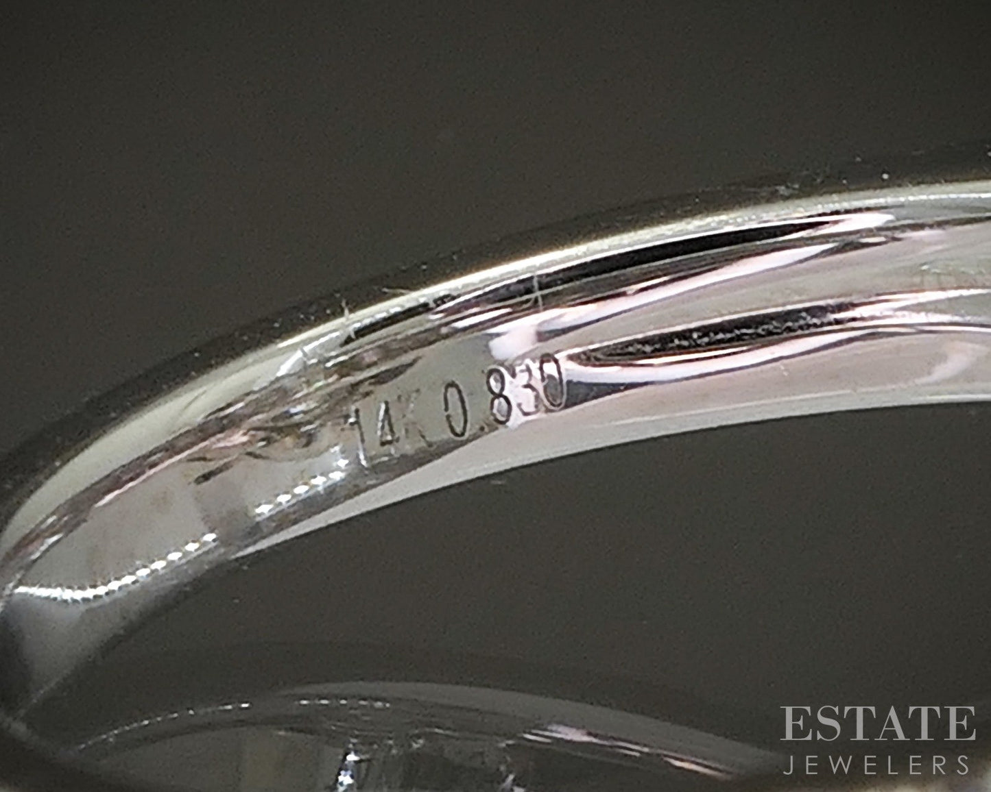 14k White Gold IGI Oval Lab Created 2.69ctw Diamond Engagement Ring 5.8g p39520