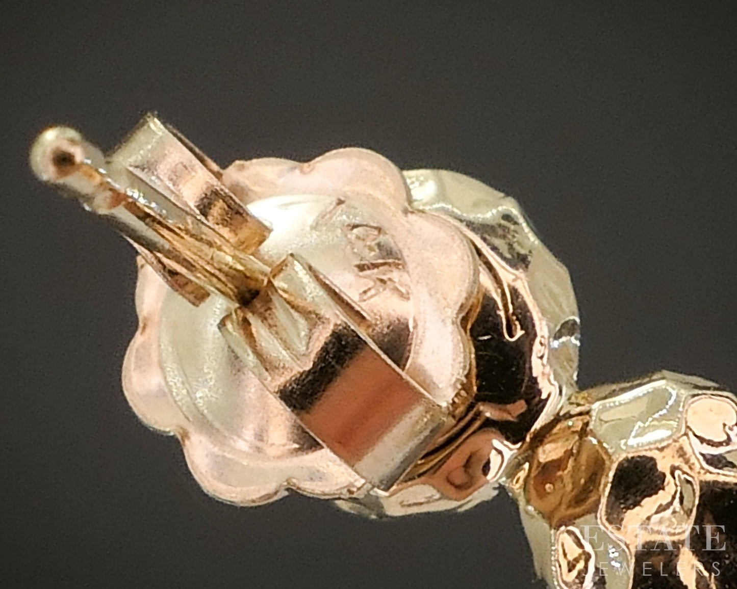 Vintage 14k Yellow Gold Natural .12ctw Diamond Bubble Drop Earrings 4.0g p19363b