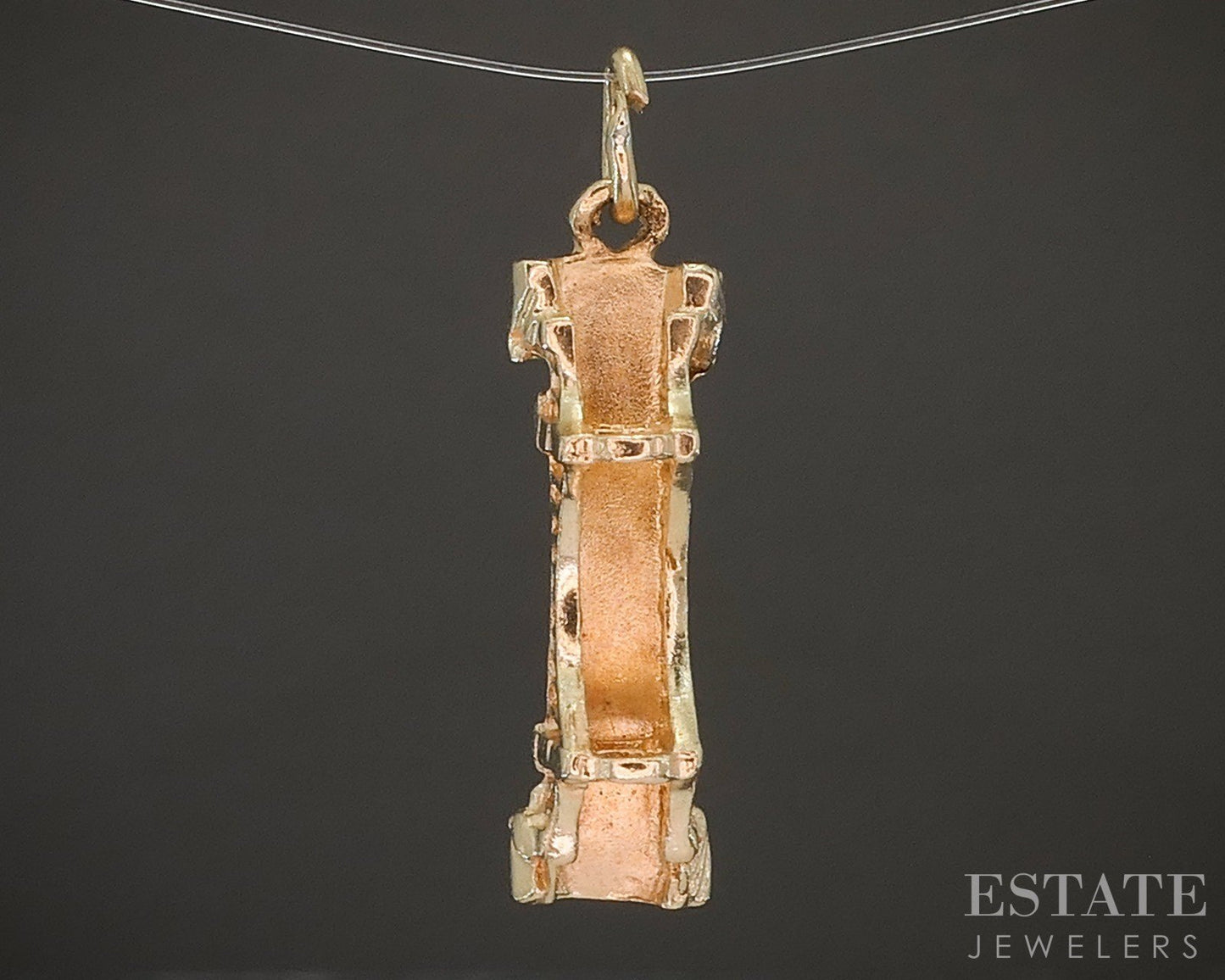 14k Yellow Gold Dimensional Golden Gate Bridge Charm Pendant 2.7g p19995b