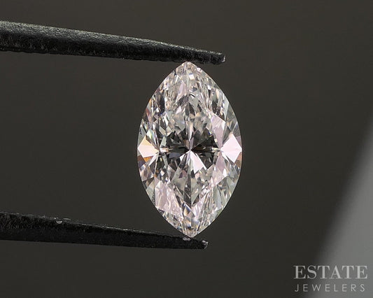 Loose .78ct Marquise Cut IGI Cert Natural Diamond VS2/H p16080