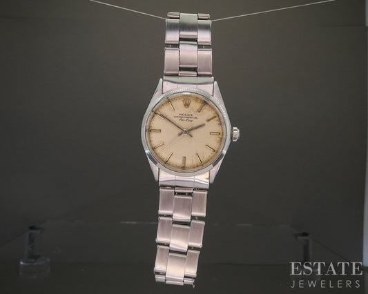 1970 Rolex Air-King 5500 Rolex Rivet Bracelet Mens Watch p21360