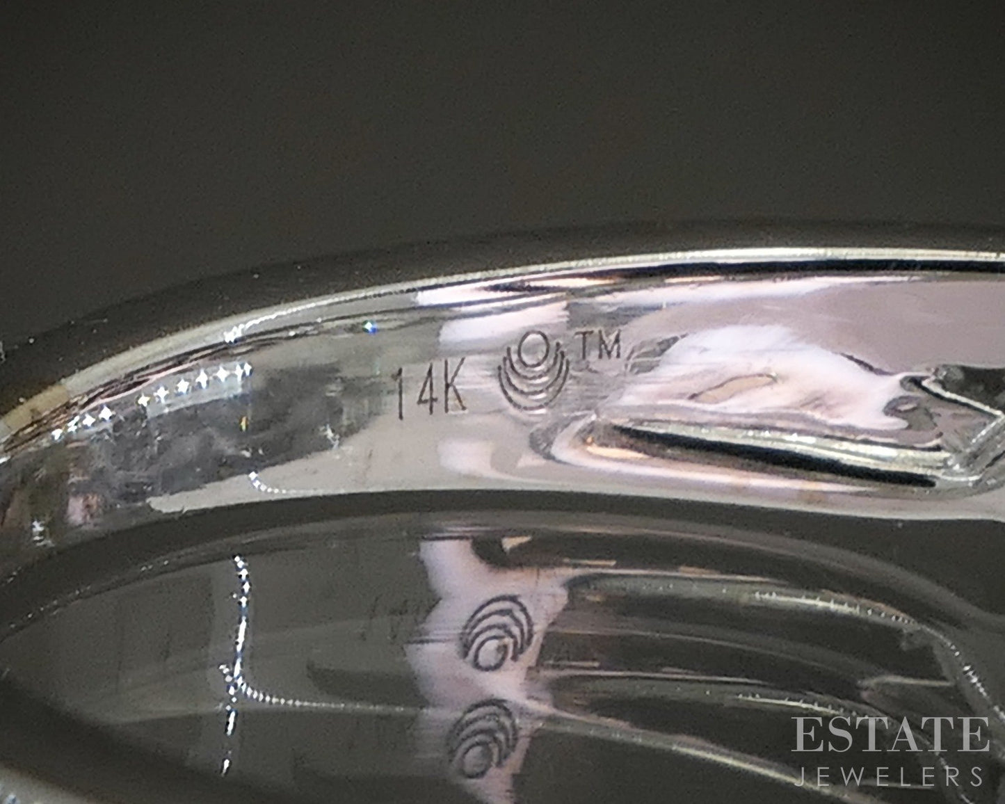 Matching 14k White Gold Lab Created 1.5ctw Diamond Wedding Band Set 7.4g p20468