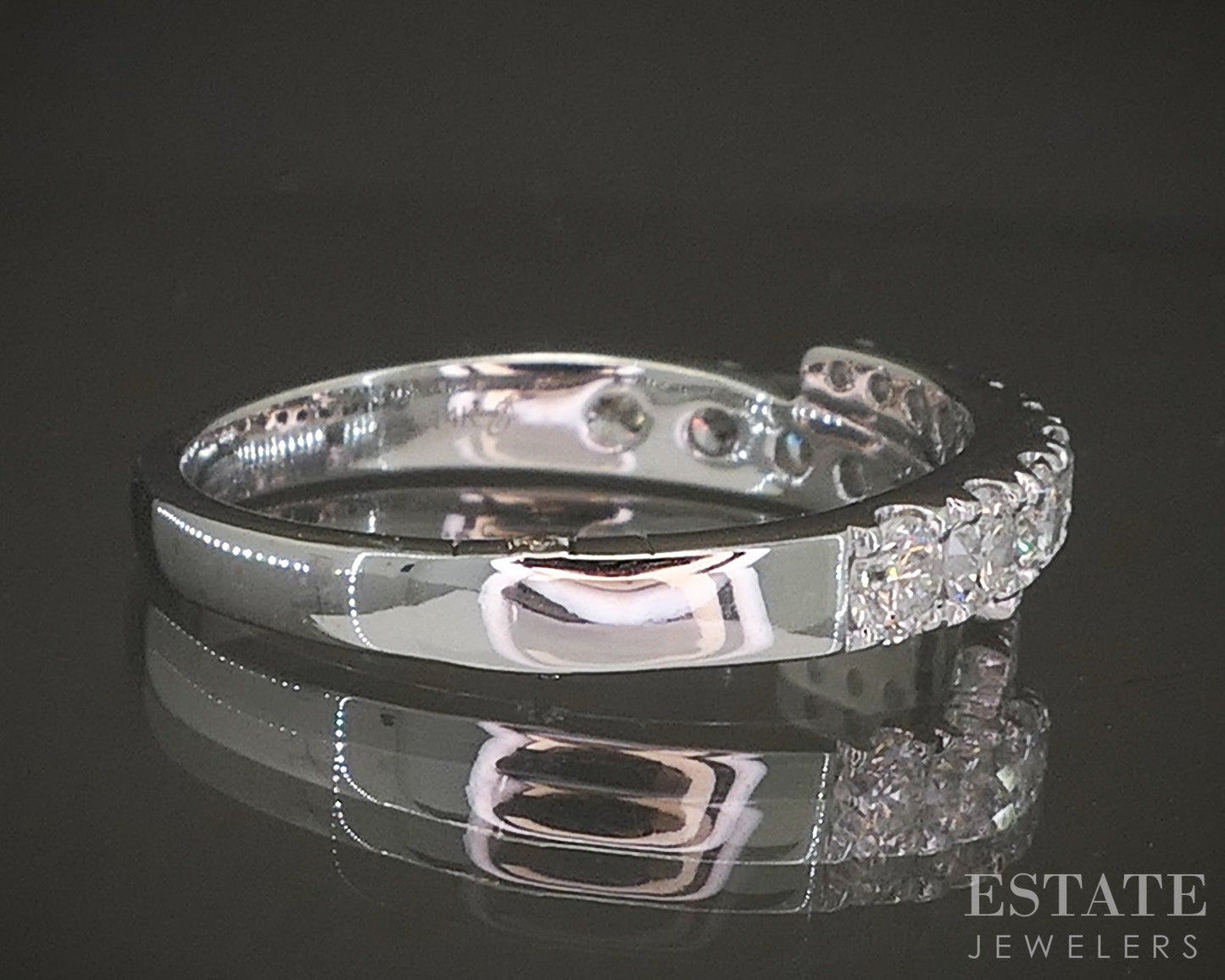 14k White Gold Pnina Tornai Natural 1ctw Diamond Ladies Bypass Band 3.8g p20596