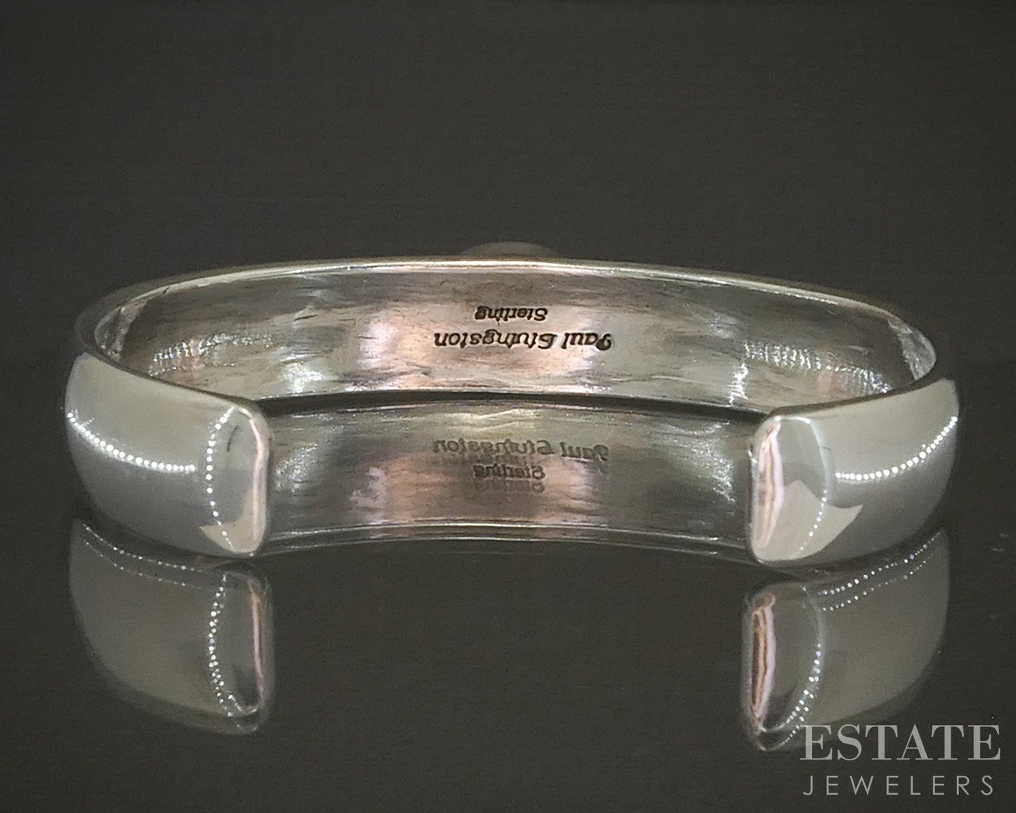 Vintage Sterling Paul Livingston Natural Peridot Navajo Cuff Bracelet 32g p20034