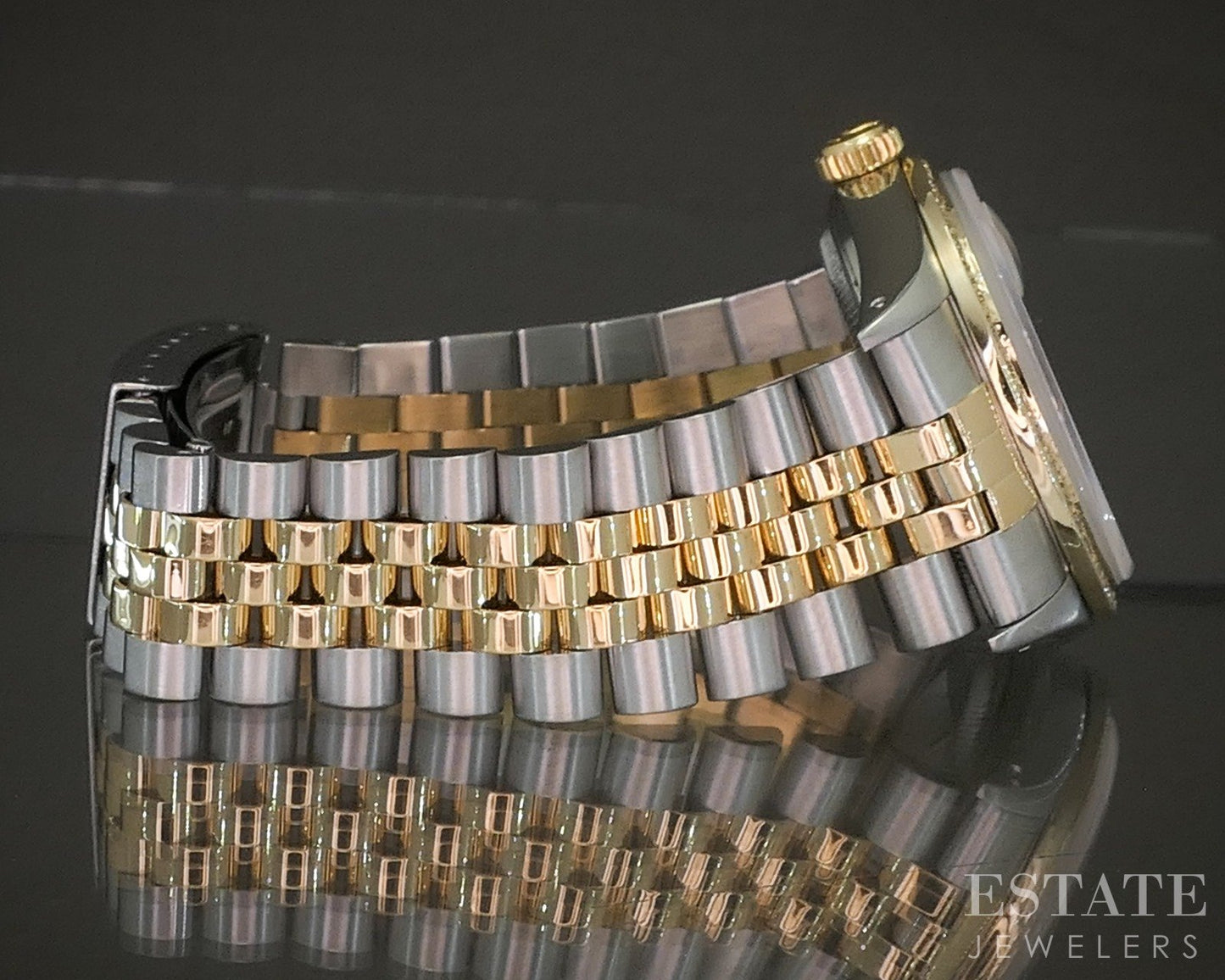 1987 Rolex Datejust 16013 Two Tone MOP Diamond 36mm Watch p22884