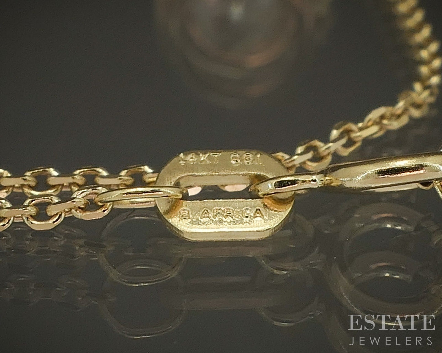 14k Yellow Gold Round Natural .80ct Diamond Bezel Solitaire Necklace 18"L p21996