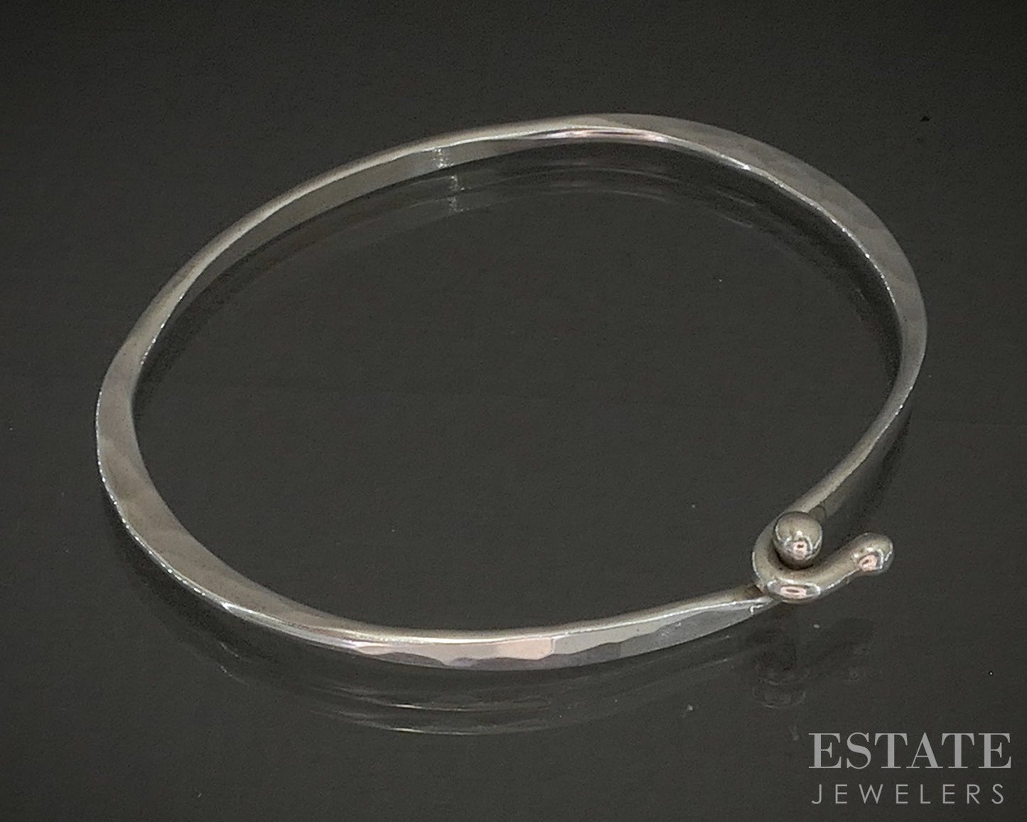 Sterling Silver James Avery Hook On Charm Bangle Bracelet 7.7g p25302