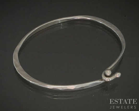 Sterling Silver James Avery Hook On Charm Bangle Bracelet 7.7g p25302