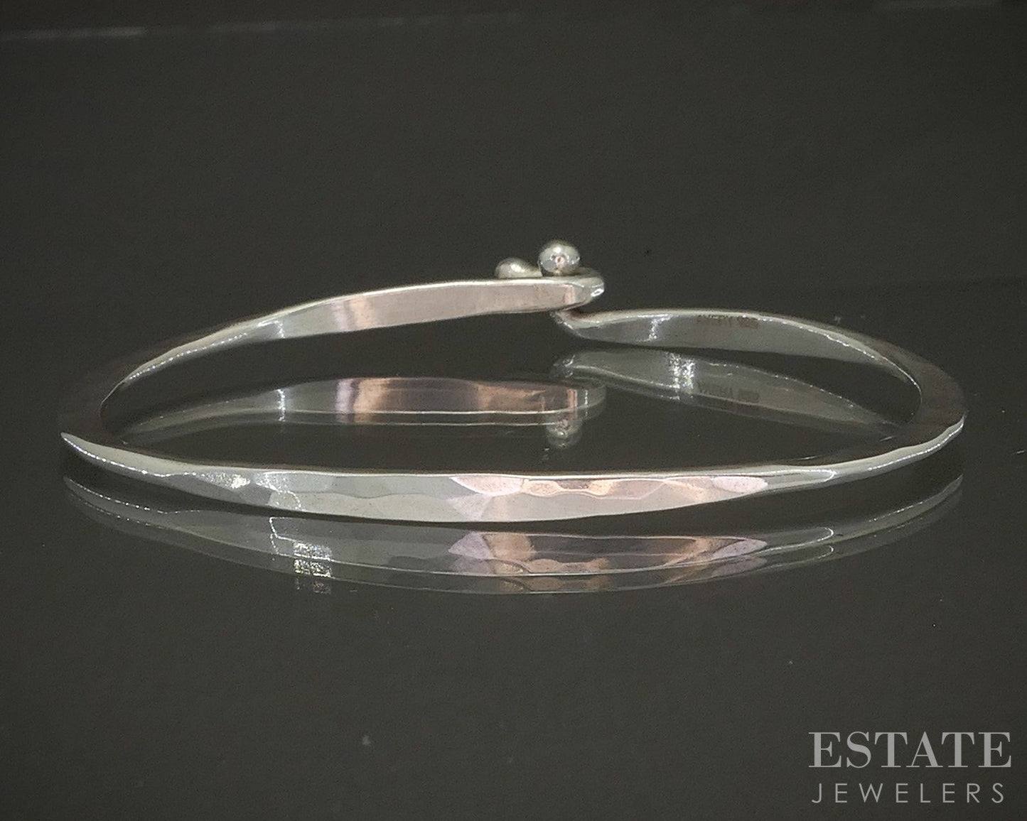 Sterling Silver James Avery Hook On Charm Bangle Bracelet 7.7g p25302