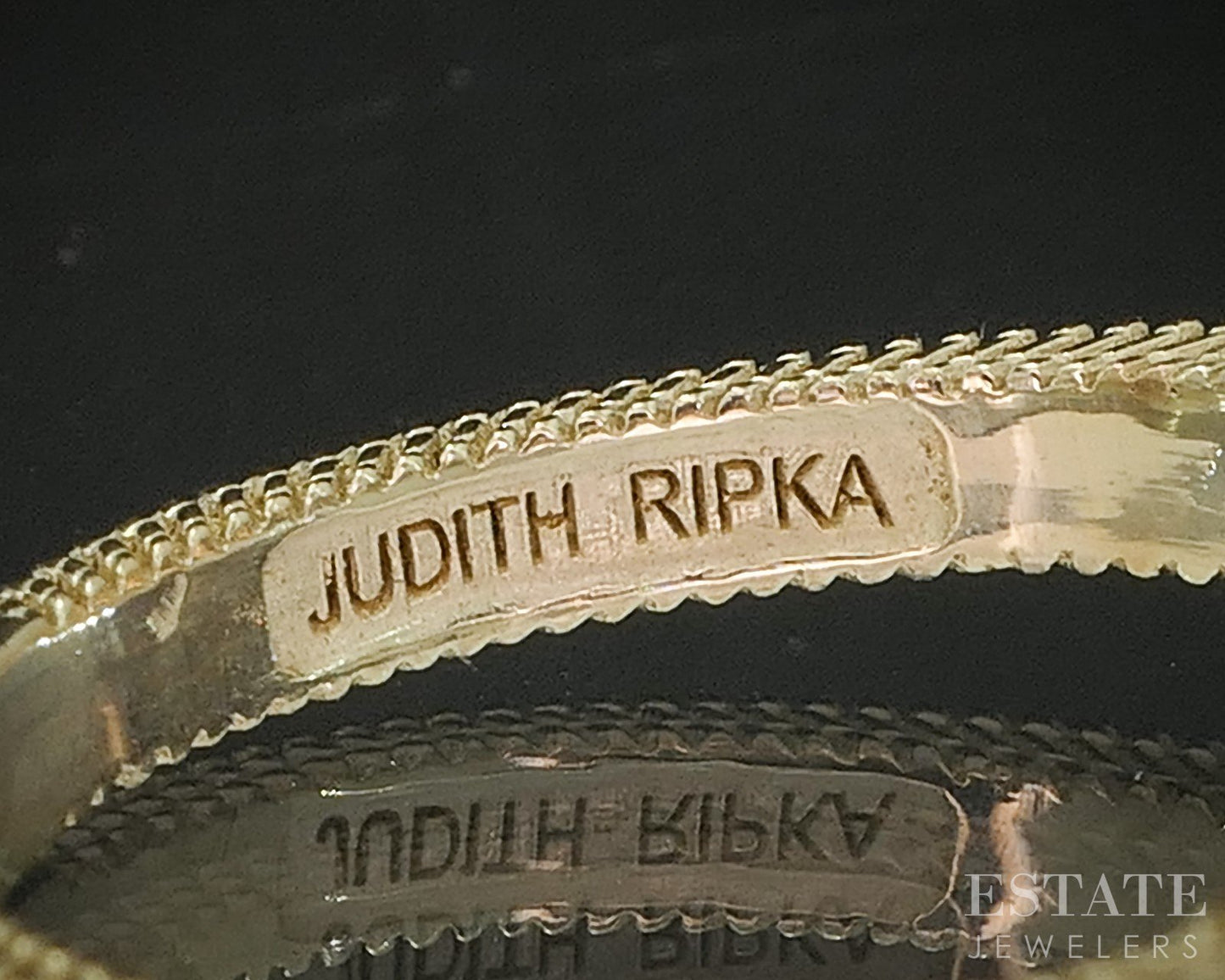 Sterling Silver Judith Ripka Round CZ Ladies Band Ring 4.2g p25332