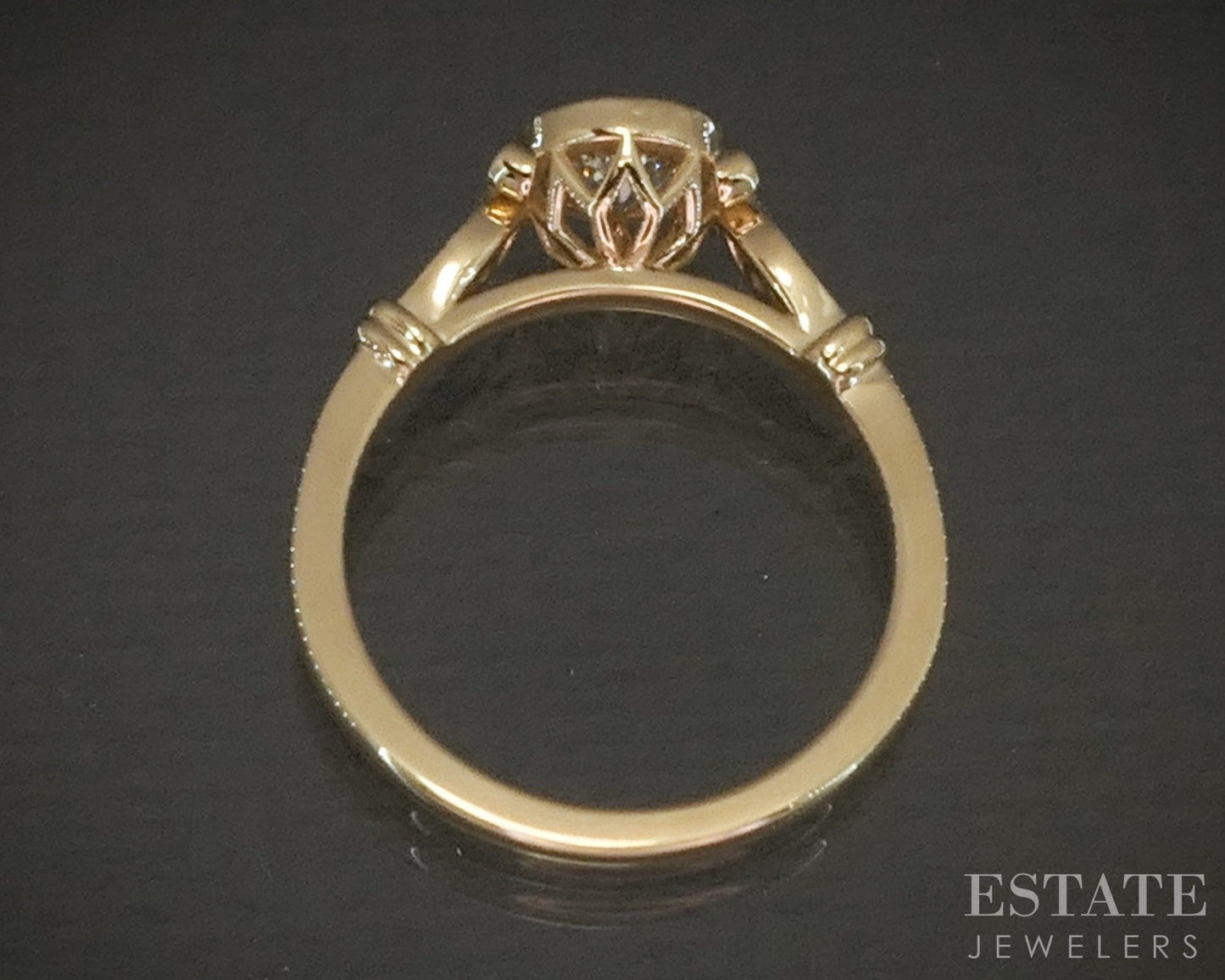 Estate Jewelers "Allie" 14k Yellow Gold OEC .57ct Diamond Engagement Ring p25287