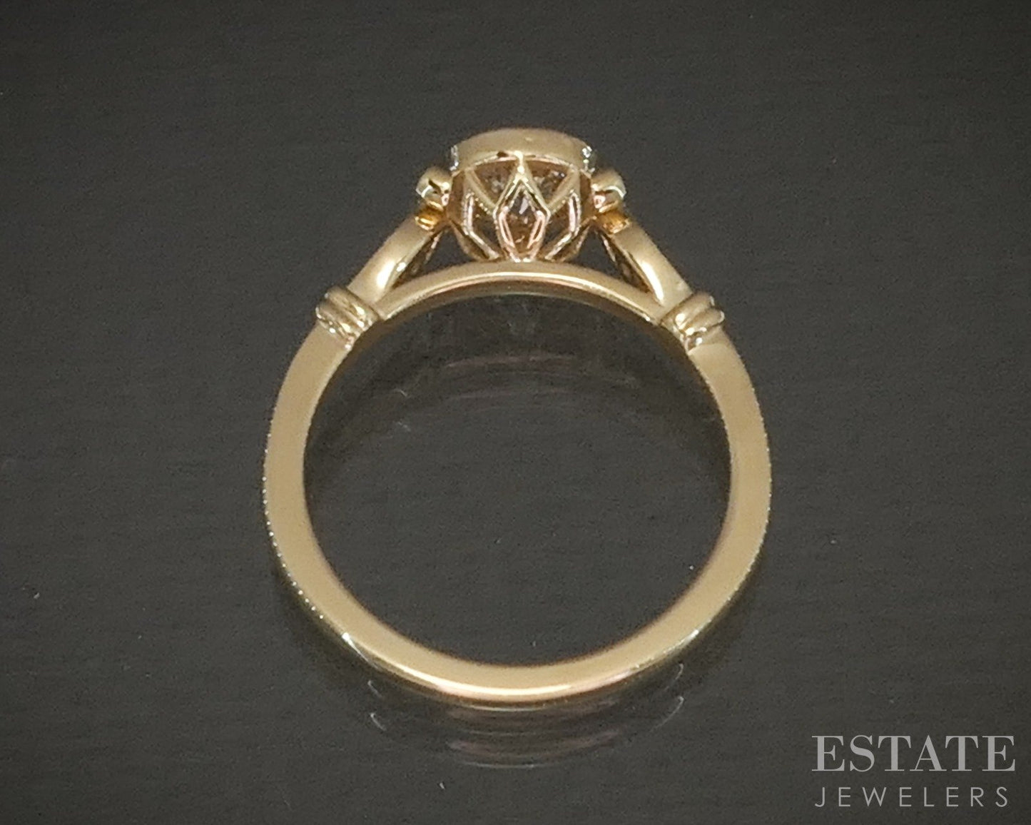 Estate Jewelers "Allie" 14k Yellow Gold OEC .57ct Diamond Engagement Ring p25287
