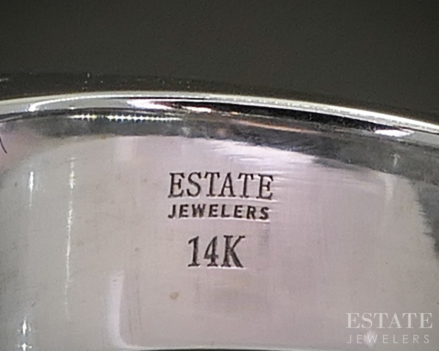 14k White Gold Round Natural 1.12ct Diamond Solitaire Engagement Ring 8g p25300