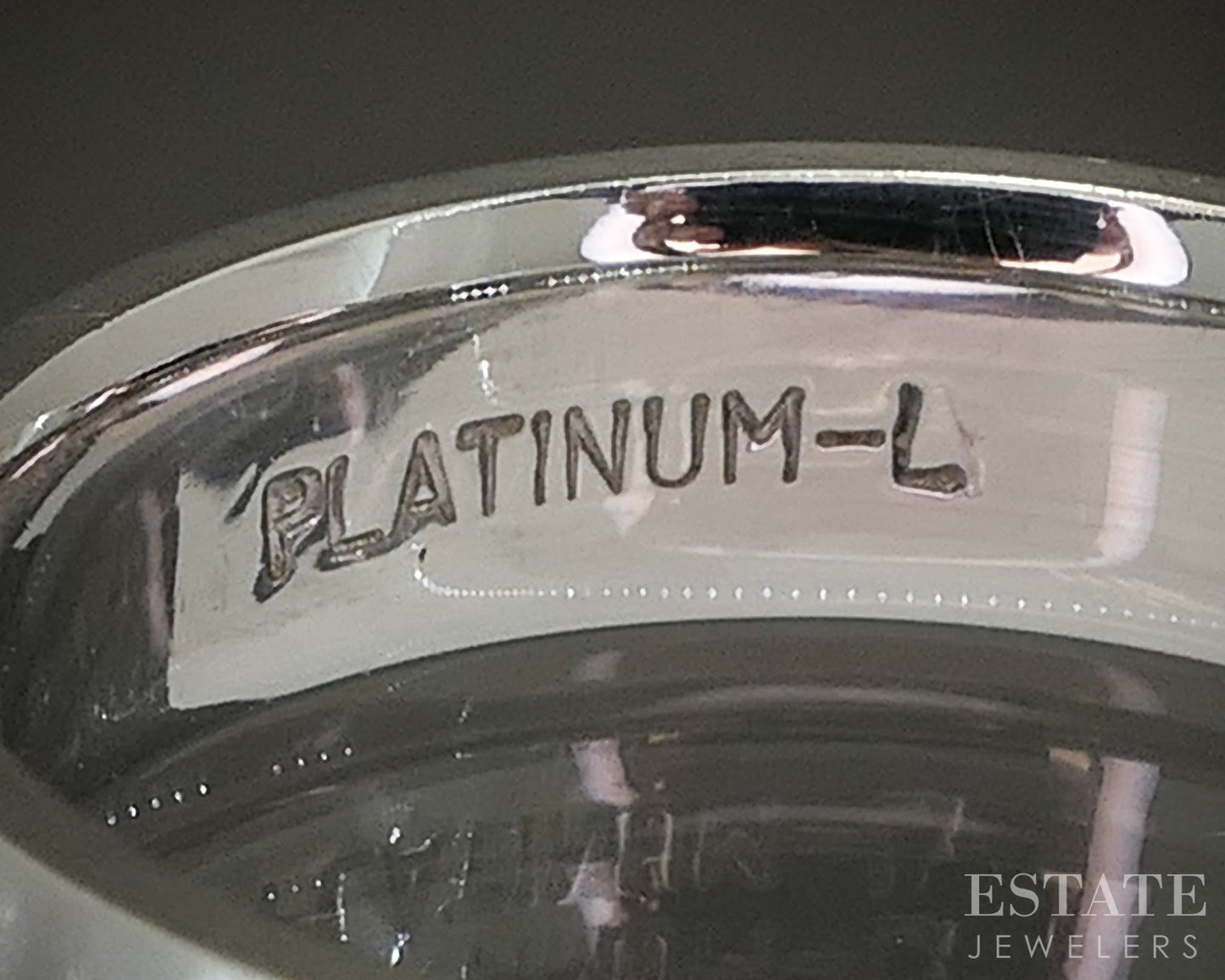 Platinum Round Natural .07ct Diamond Mens Band Ring 14.4g p22144b