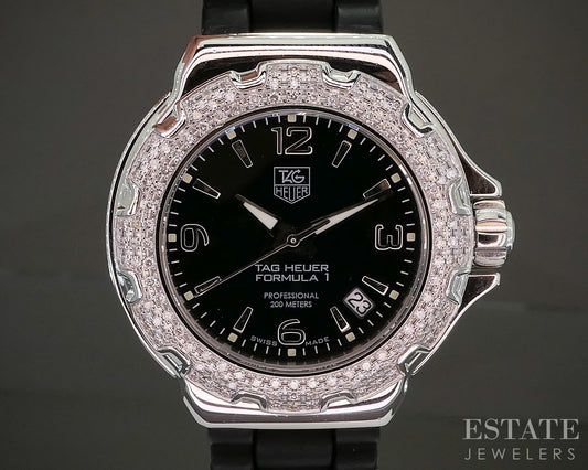 Tag Heuer Formula 1 Date Diamond WAC1214 Stainless Ladies Watch p20539