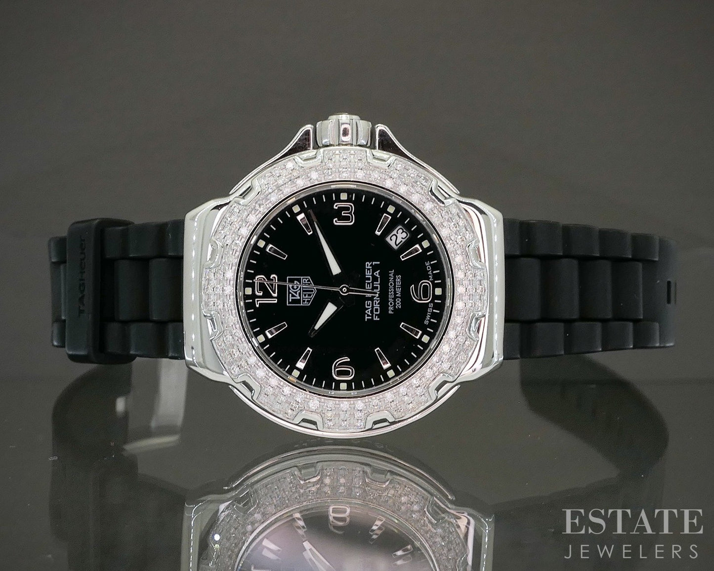 Tag Heuer Formula 1 Date Diamond WAC1214 Stainless Ladies Watch p20539