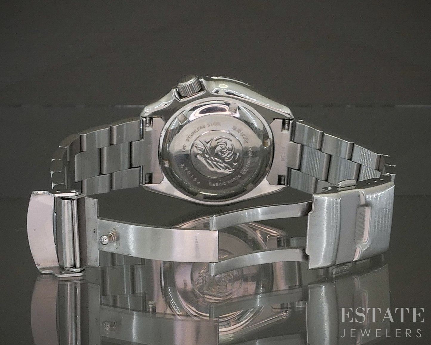 Seiko SKX007 Black Boy Scuba Divers 7S25-0020 Stainless Mens Watch p20132