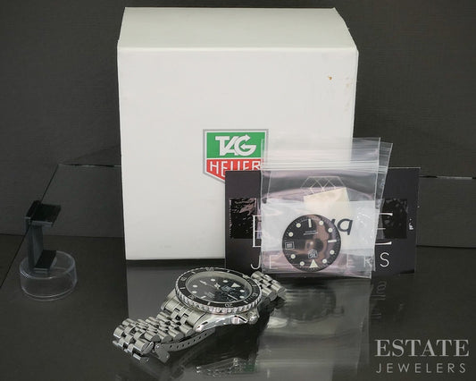 Vintage 1980's Tag Heuer Professional 1000 980.013N Mens Watch p25746