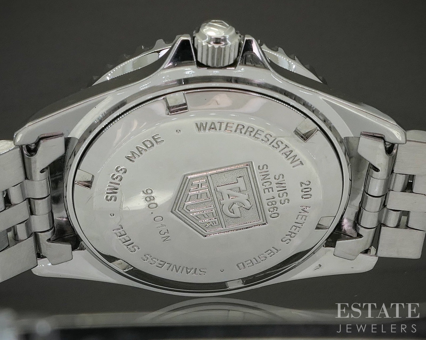 Vintage 1980's Tag Heuer Professional 1000 980.013N Mens Watch p25746
