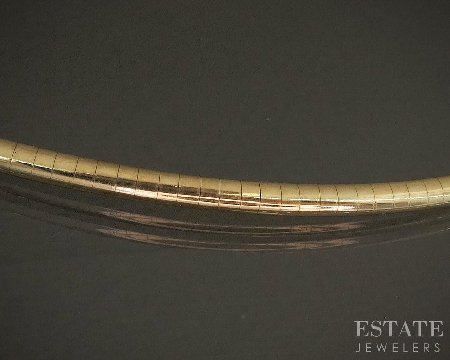 10k Yellow Gold 2.9mm Omega Chain Ladies Necklace 14.5g 16"L p23602