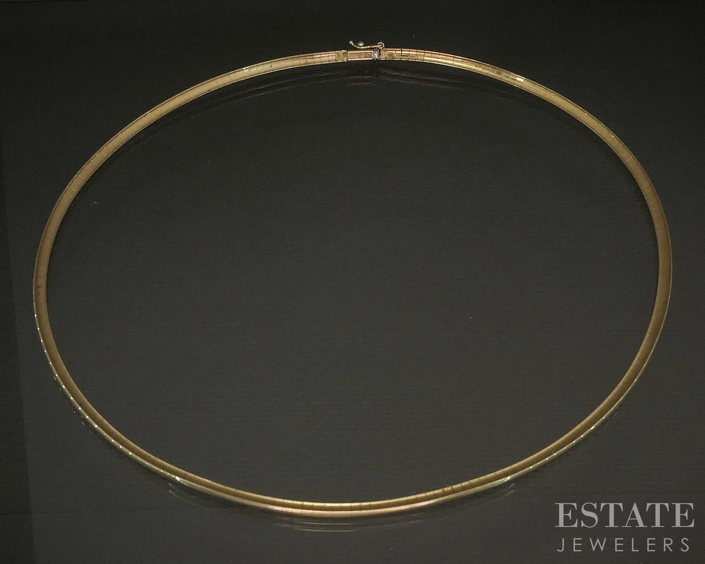 10k Yellow Gold 2.9mm Omega Chain Ladies Necklace 14.5g 16"L p23602