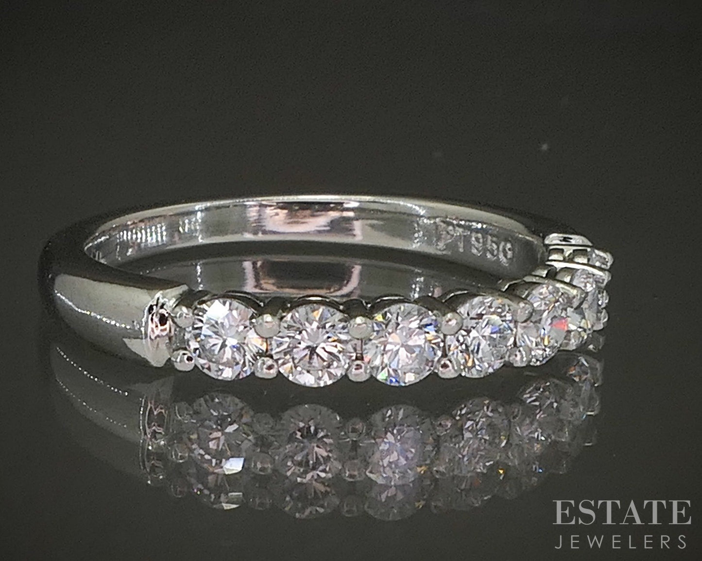 Platinum Tiffany & Co. Natural .57ctw Diamond Forever Band 4.2g p26010