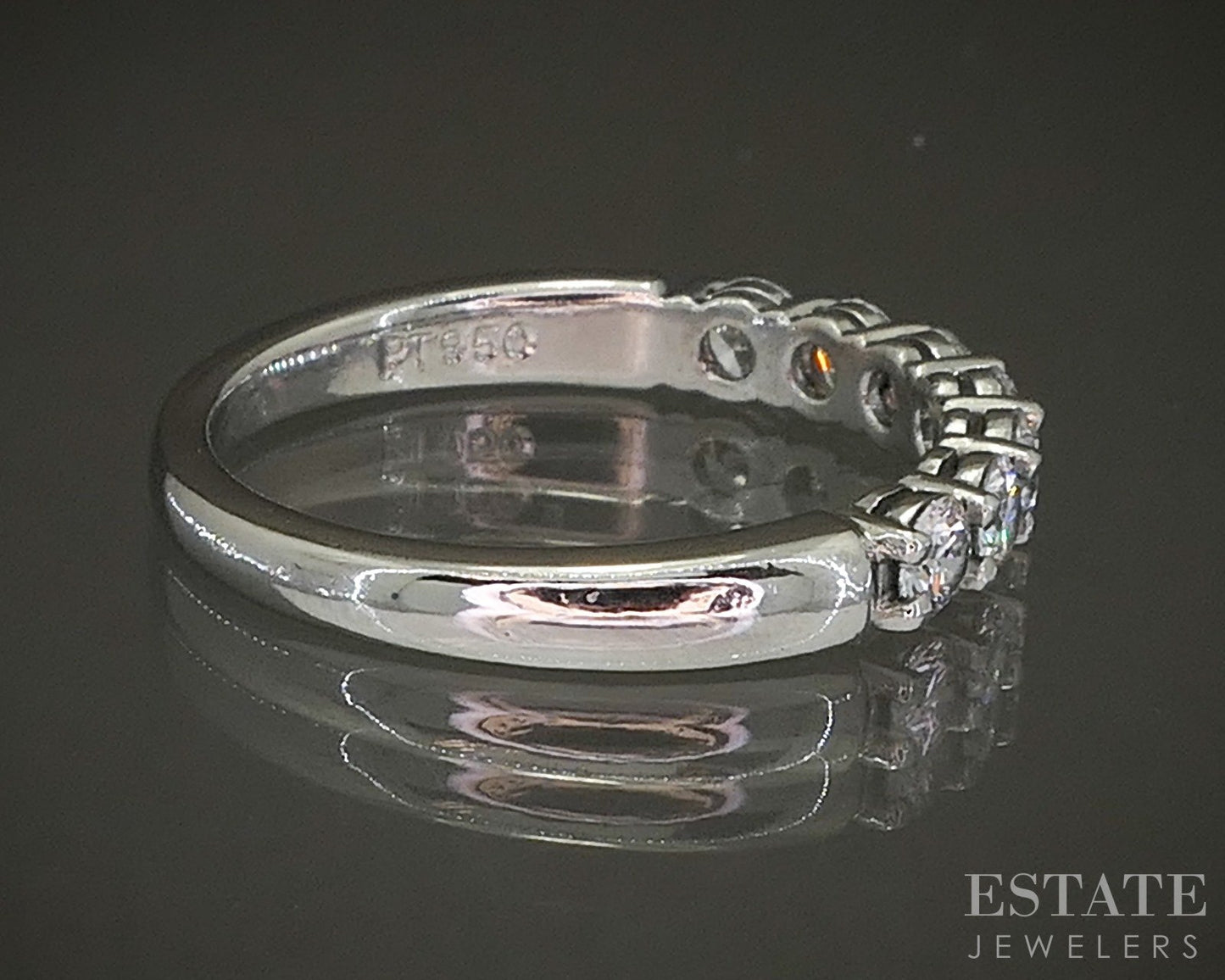 Platinum Tiffany & Co. Natural .57ctw Diamond Forever Band 4.2g p26010