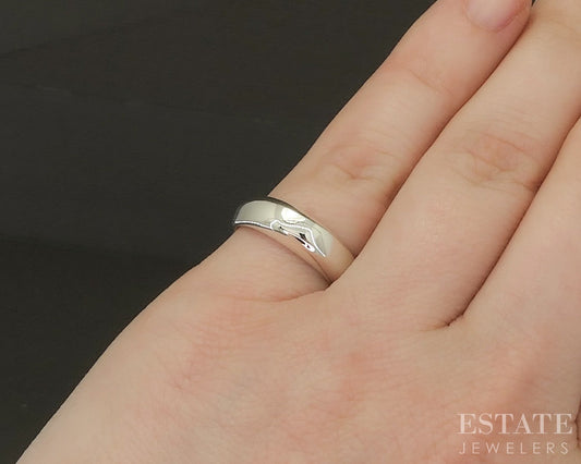 Sterling Silver Tiffany & Co. 5mm Twist Ladies Band Ring 4.5g p24675