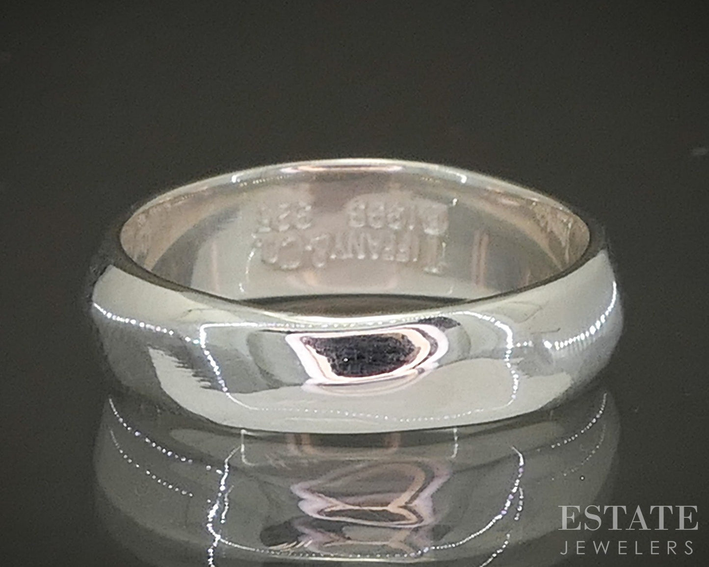 Sterling Silver Tiffany & Co. 5mm Twist Ladies Band Ring 4.5g p24675