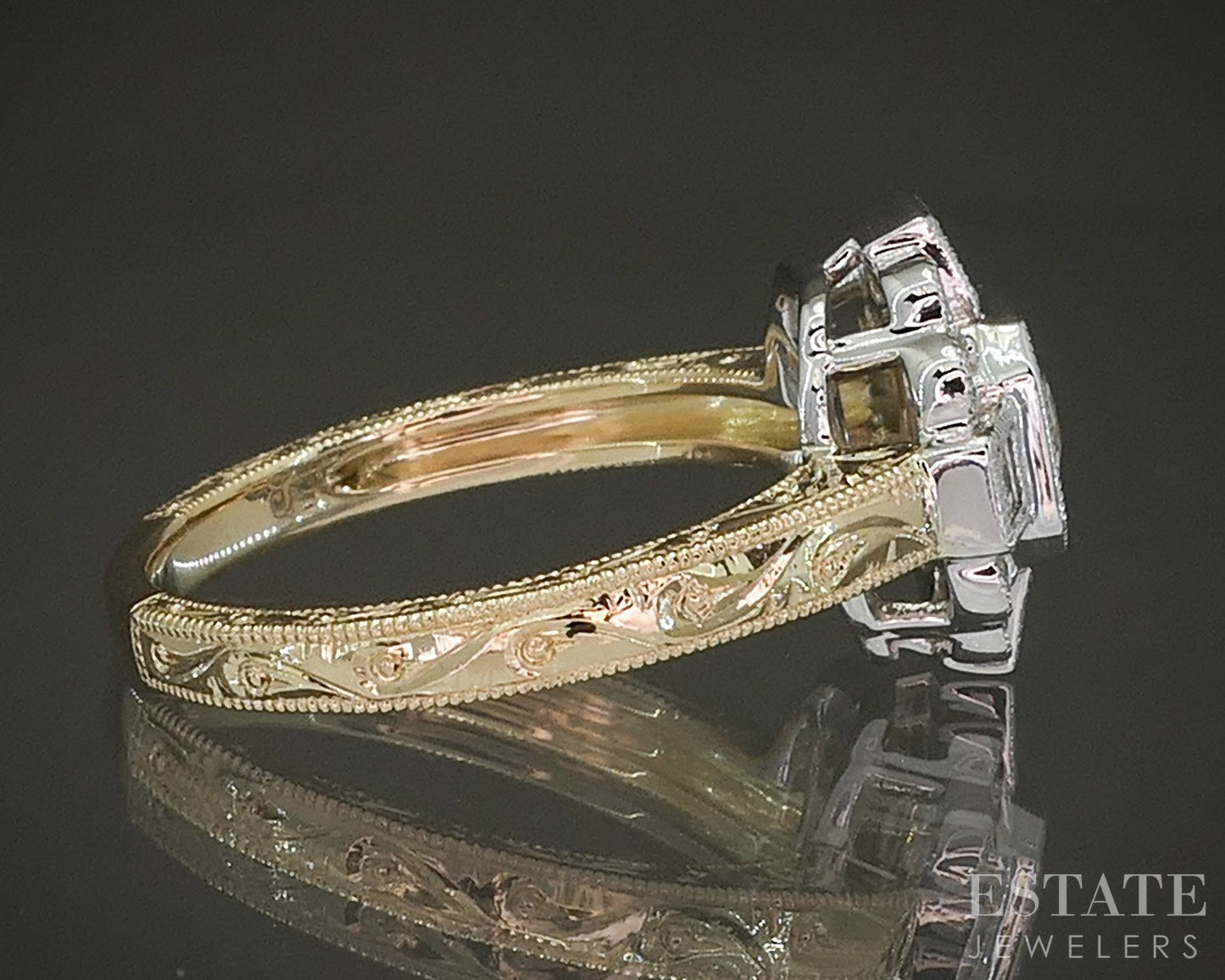 Estate Jewelers "Anne" 14k Yellow Gold OEC .60ct Diamond Engagement Ring p26181