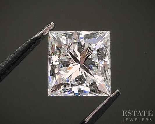 Loose 1.00ct Princess Cut GIA Certified Natural Diamond SI2/H p25439